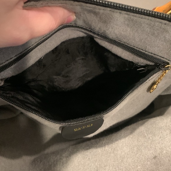 Gucci black leather and bamboo handle purse bag. Date code is in photos. - Picture 6 of 10